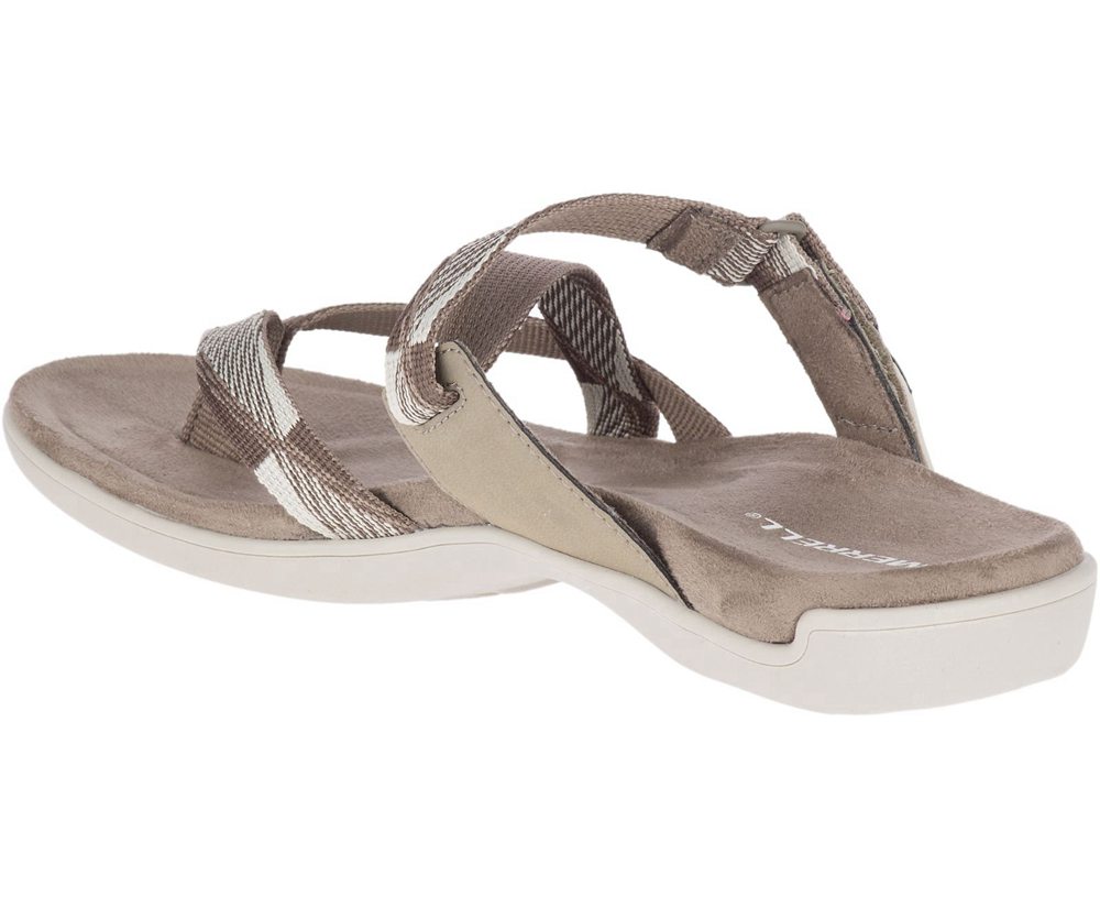 Merrell Sandals Grey - District Mendi Thong - Womens 05QSWFUZK